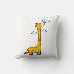 Giraffe with Clouds Cushion