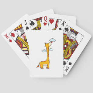 Giraffe with Clouds Playing Cards