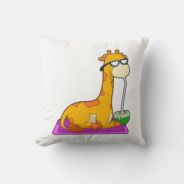 Giraffe with Coconut Cushion (Front)