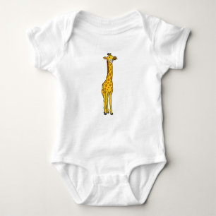 Giraffe with Daisy Baby Bodysuit