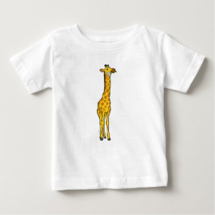 Giraffe with Daisy Baby T-Shirt