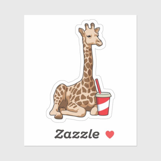 Giraffe with Drink (Sheet)