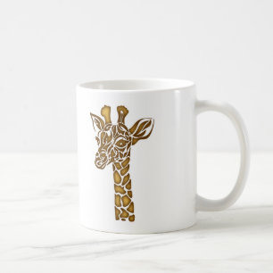 Giraffe with ethnic and tribal ornaments coffee mug