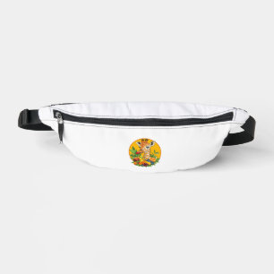 Giraffe With Fruits Nature Harmony Bum Bags