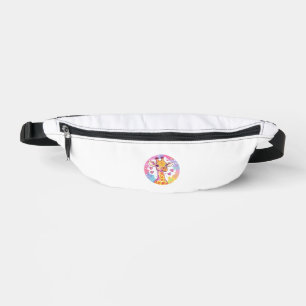 Giraffe With Hearts Adorable Colourful Love Bum Bags