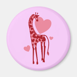 Giraffe With Love Magnet