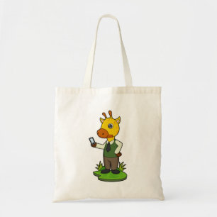 Giraffe with Mobile Tote Bag