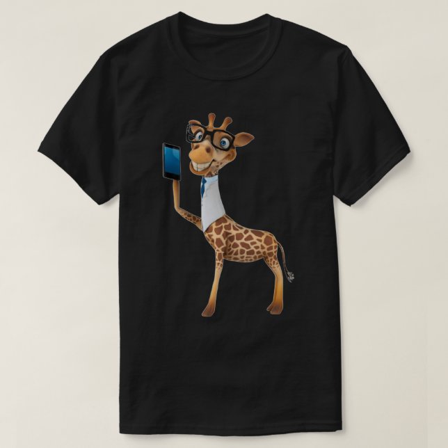 Giraffe with phone T-Shirt