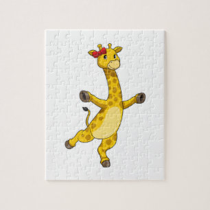 Giraffe with Ribbon Jigsaw Puzzle