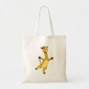 Giraffe with Ribbon Tote Bag