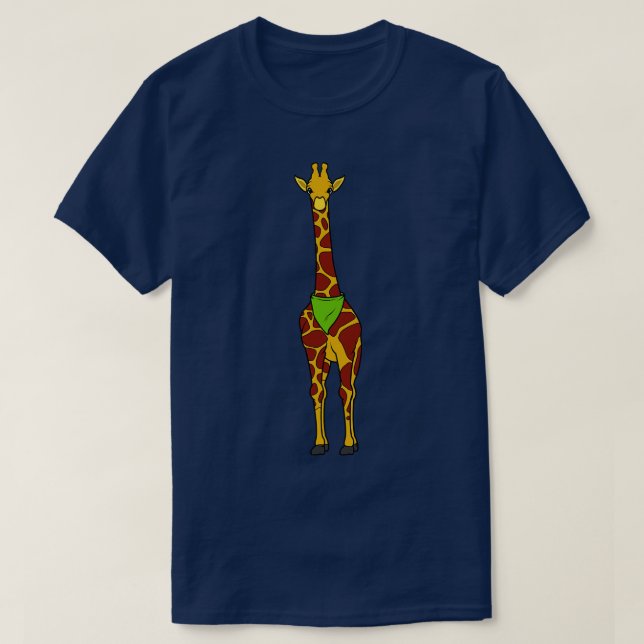 Giraffe with Scarf 2 T-Shirt (Design Front)