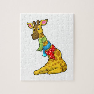Giraffe with Scarf Jigsaw Puzzle
