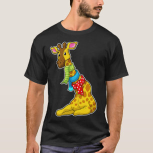 Giraffe with Scarf T-Shirt