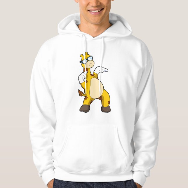 Giraffe with Sunglasses Hoodie (Front)