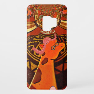 Giraffe with two ponytails art Case-Mate samsung galaxy s9 case