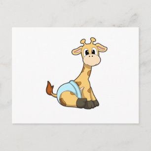 Giraffe with Underpants Postcard