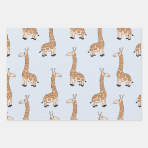 Giraffe wrapping paper sheet