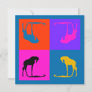 Giraffe Wreath risingdove.com Thank You Card