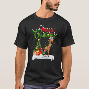 Giraffe  Xmas Decorations Santa Giraffe Christmas T-Shirt