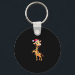 Giraffe Xmas Lighting Funny Santa Giraffe Christma Key Ring<br><div class="desc">Giraffe Xmas Lighting Funny Santa Giraffe Christmas T-Shirt (1)</div>