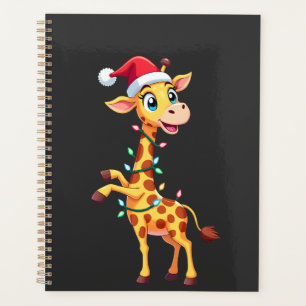 Giraffe Xmas Lighting Funny Santa Giraffe Christma Planner