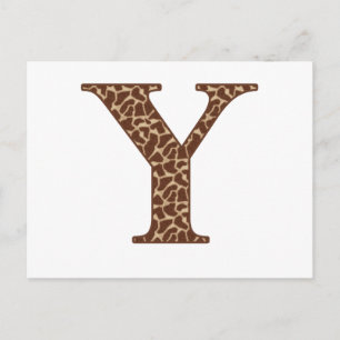 Giraffe Y Postcard