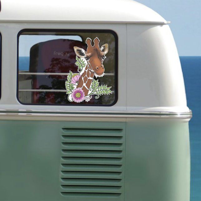 Giraffe Yellow Portrait Flowers (Creator Uploaded)