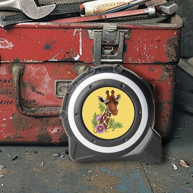 Giraffe Yellow Portrait Flowers 1 (Creator Uploaded)