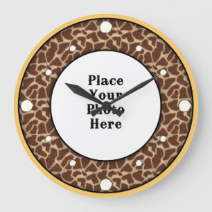 Giraffe Your Photo Wall Clock