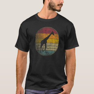Giraffe Zoo Africa Animal Gif Retro Vintage 80s T-Shirt