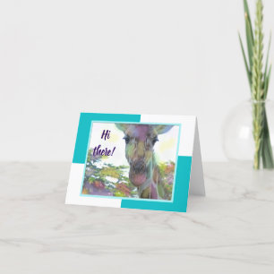 Giraffe Zoo Animal Note Card