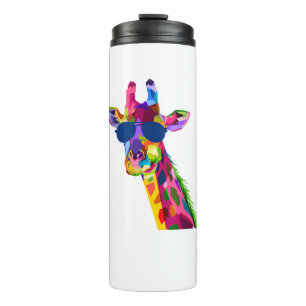 Giraffe Zoo Keeper Safari Animal Giraffe Thermal Tumbler