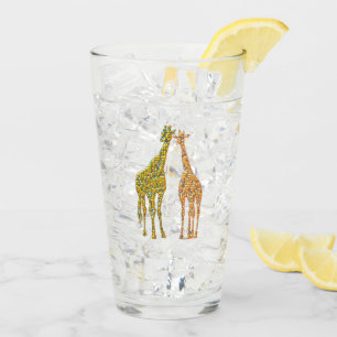 Giraffes 1 glass