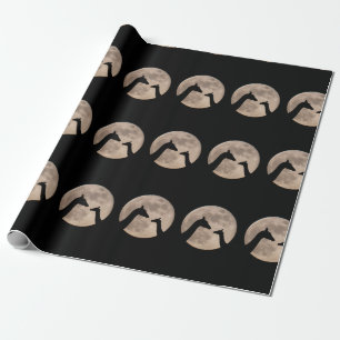 Giraffes At Full Moon Wrapping Paper
