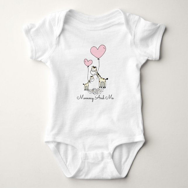 Giraffes Baby Bodysuit (Front)