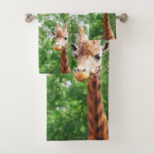 Giraffes Bathroom Towel Set