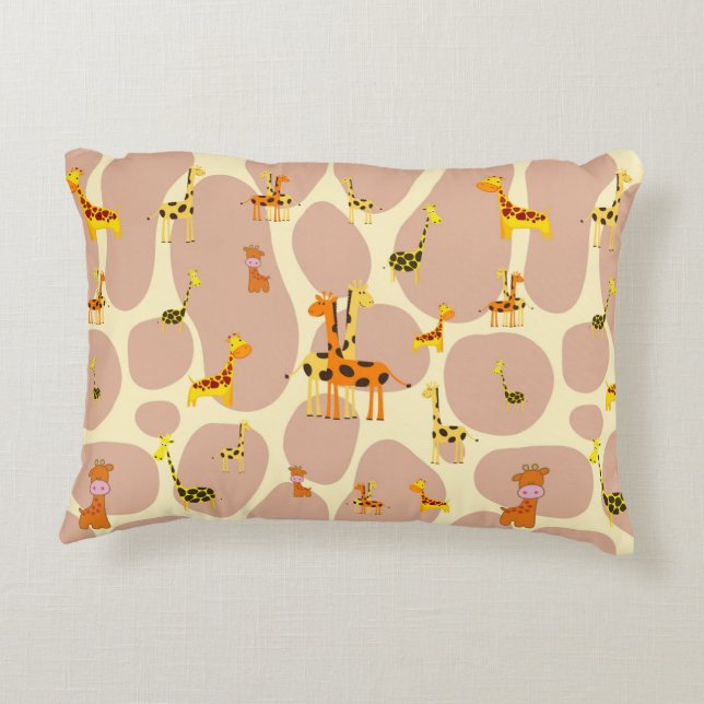 Giraffes Decorative Cushion (Back)