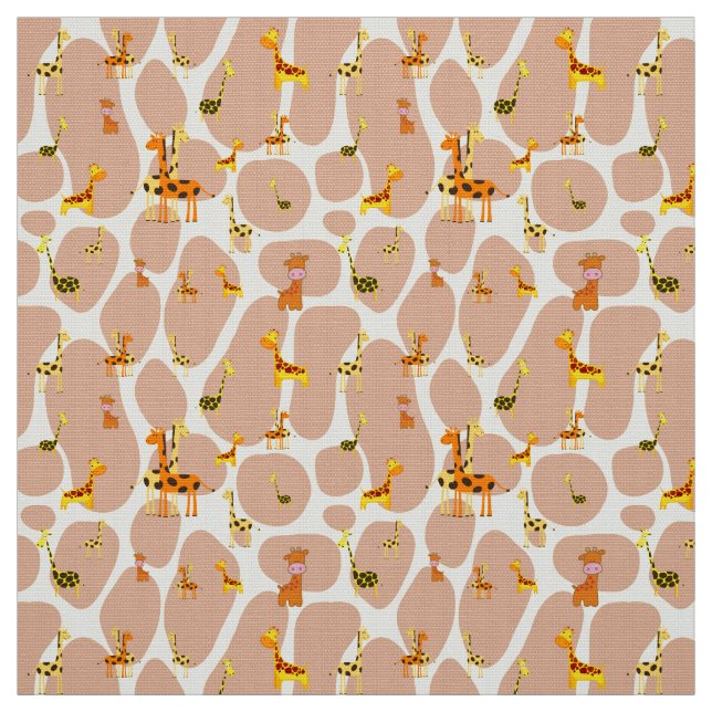 Giraffes Fabric (Swatch)