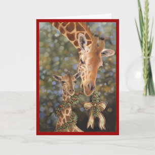 Giraffes Holiday Card