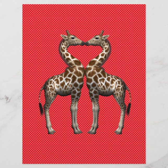 Giraffes In Love (Front)