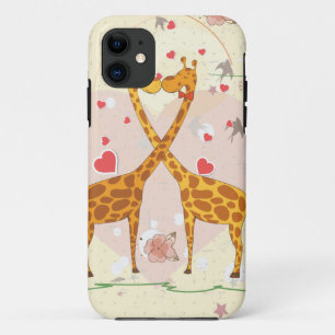 Giraffes in Love iPhone 11 Case