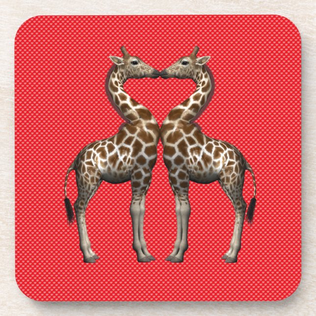 Giraffes In Love Coaster (Front)
