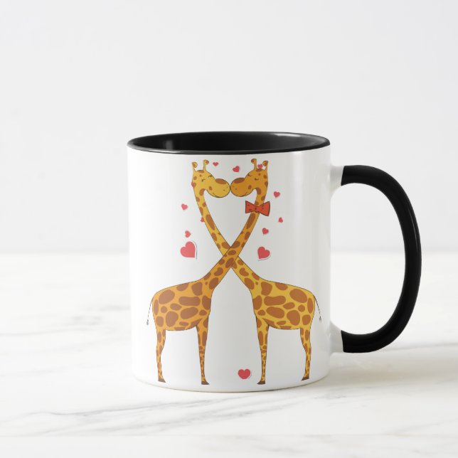 Giraffes in Love Mug (Right)