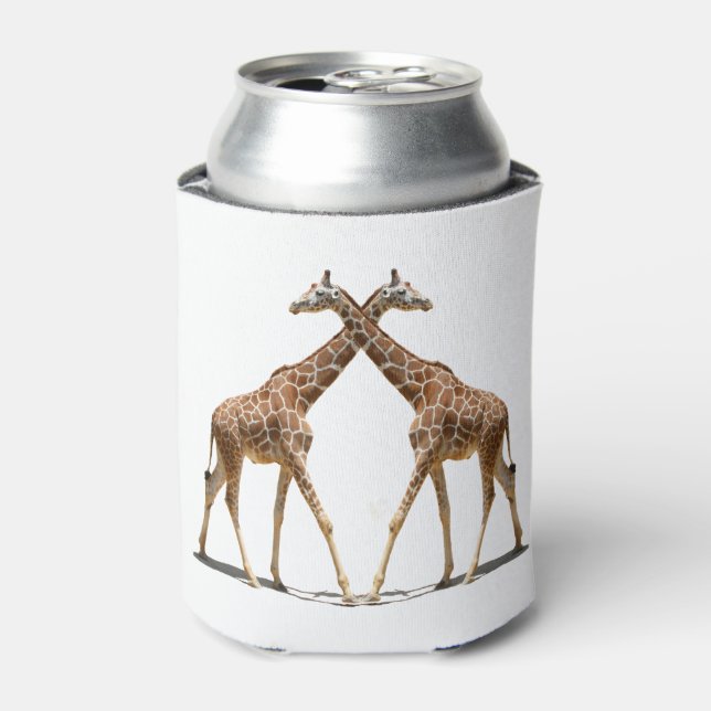 GIRAFFES IN PASSING CAN COOLER (Can Front)