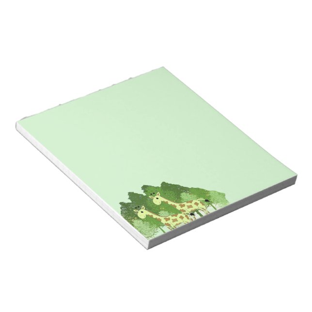 Giraffes In the Forest Notepad (Angled)