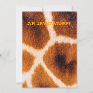 GIRAFFES INVITATION