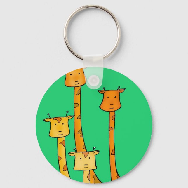 Giraffes Key Ring (Front)