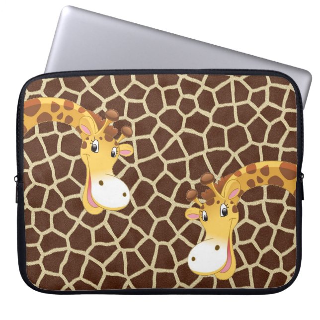 Giraffes Laptop Sleeve (Front)