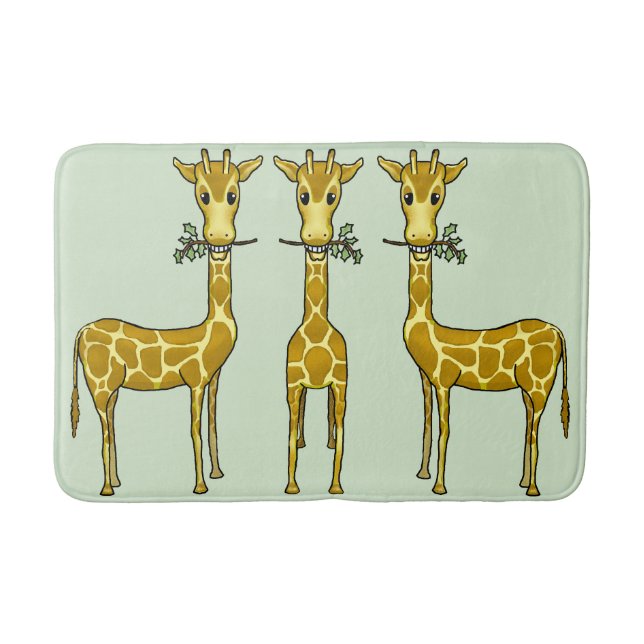 Giraffes Medium Bath Mat (Front)