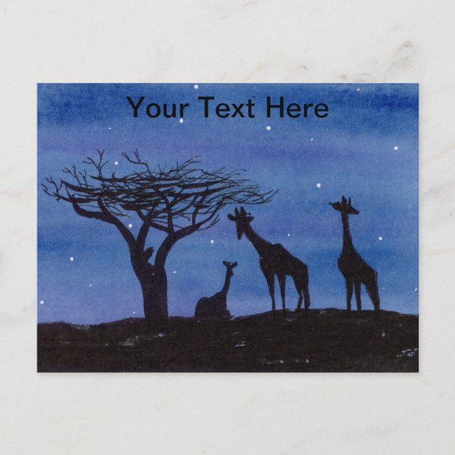 Giraffes Postcard (Front)